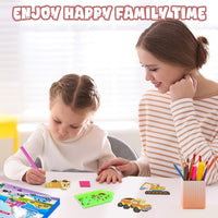 Labeol Diamond Art Kits for kids 5D Diamond Creat Your Own GEM - Engineering Vehicles - image 3