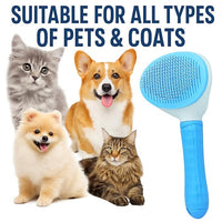 Namylya Cat Brush for Shedding & Grooming – Slicker Brush for Dogs and Cats with Long Hair – Removes Tangles, Mats & Loose Fur