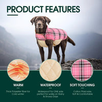 Kuoser Waterproof Dog Coat - Pink / Large (Pack of 1) - image 2