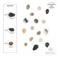 Royal Imports 5LBS River Rocks Decorative Ornamental Pebbles, Garden Landscaping Stones, Gravel Filler for Plants, Vases, Succulents, Home Decor, Aquariums, Crafting, Animal Habitat - Large Natural