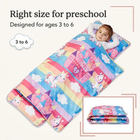 EVERYDAY KIDS Born to Dance Ballerina toddler nap mat with removable pillow and attached blanket - view 38
