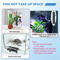 hygger 15W ceramic submersible aquarium heater with external digital controller - view 4