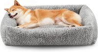 JOEJOY Cute Dog Bed Medium Size Dog - Grey / L (36"x27"x8")