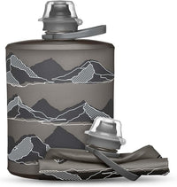 HydraPak Stow - Collapsible Backpacking Water Bottle (350ml, 500ml, 1L) - BPA Free, Ultra Light, Spill-Proof Twist Cap