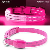 Light Up Collar for Small Dogs& Cats - XS (9.45-14inch / 24-35.5cm) / Pink - image 2