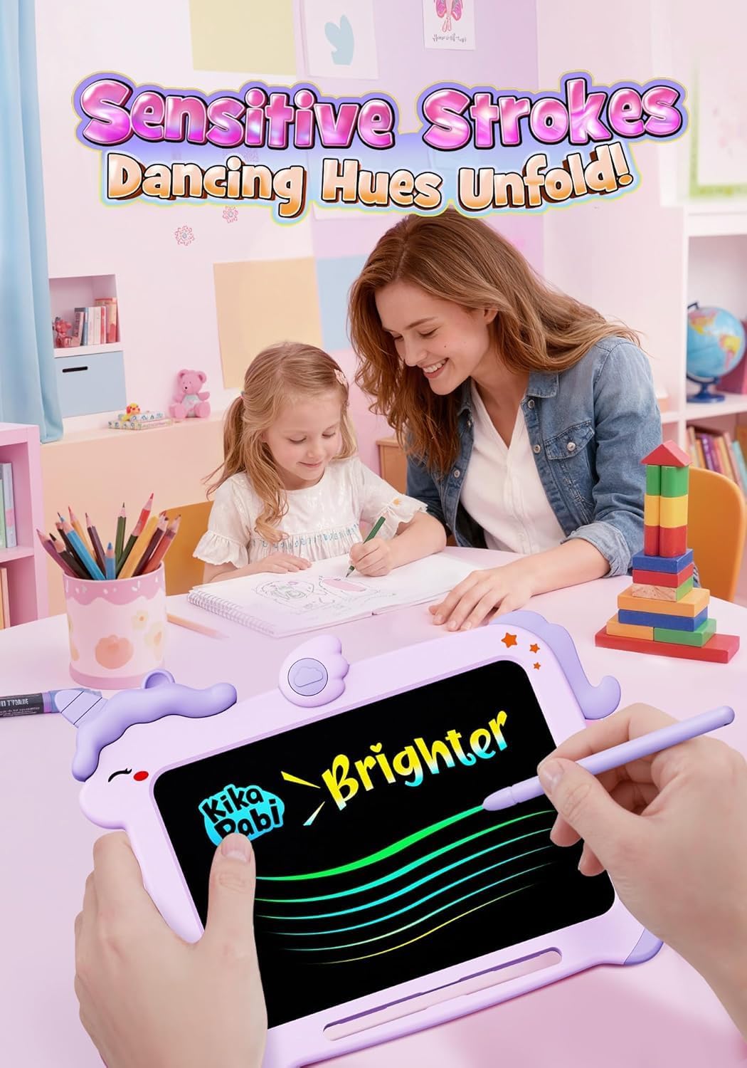 8.5 inch LCD Writing Tablet for Kids - Purple / 8.5 inch - image 3