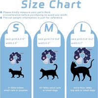 Soft Adjustable Cat Cone Collar - Comfortable Recovery Collar for Cats After Surgery (Blue, Medium)