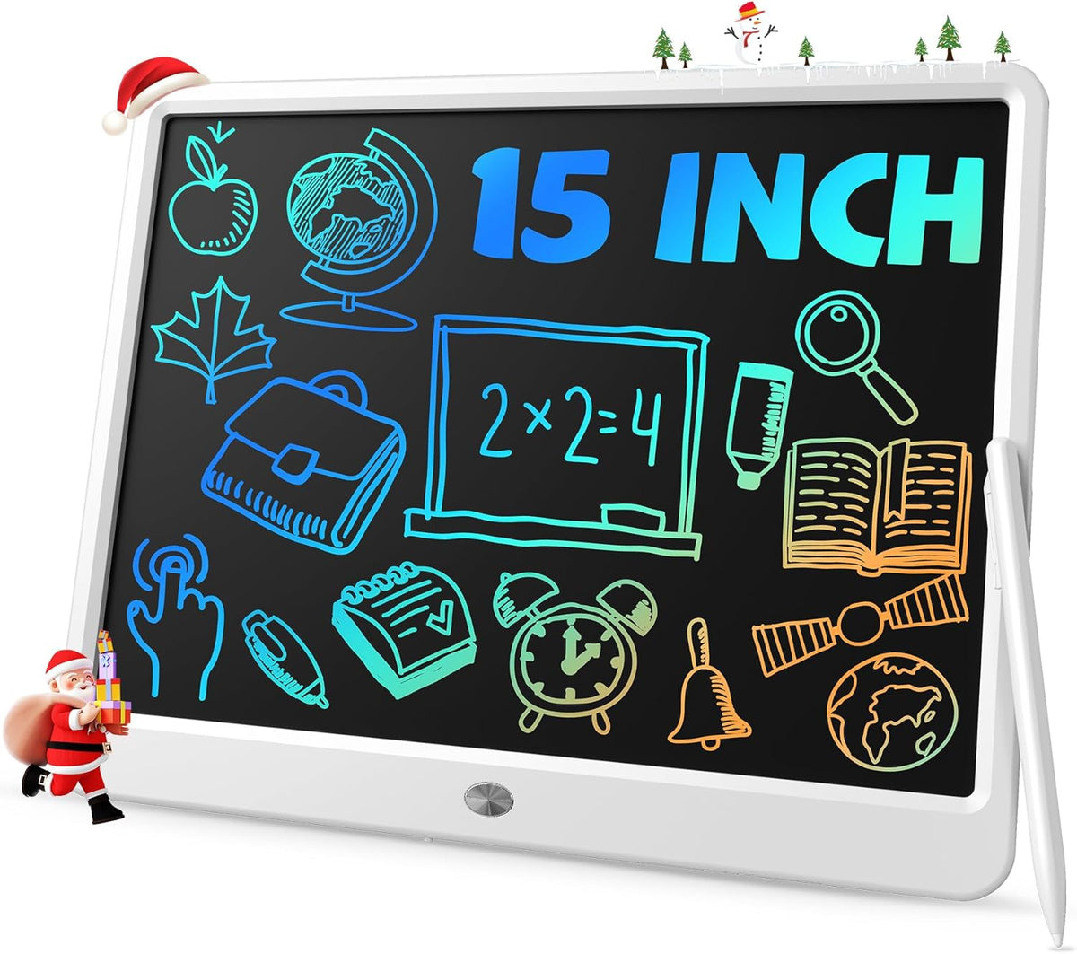 TEKFUN 15" LCD Writing Tablet for Kids - White / 15 Inch