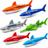 Haktoys Pool Diving Toy Set, Sinking Torpedoes for Kids & Adults - Multicolor Sharks