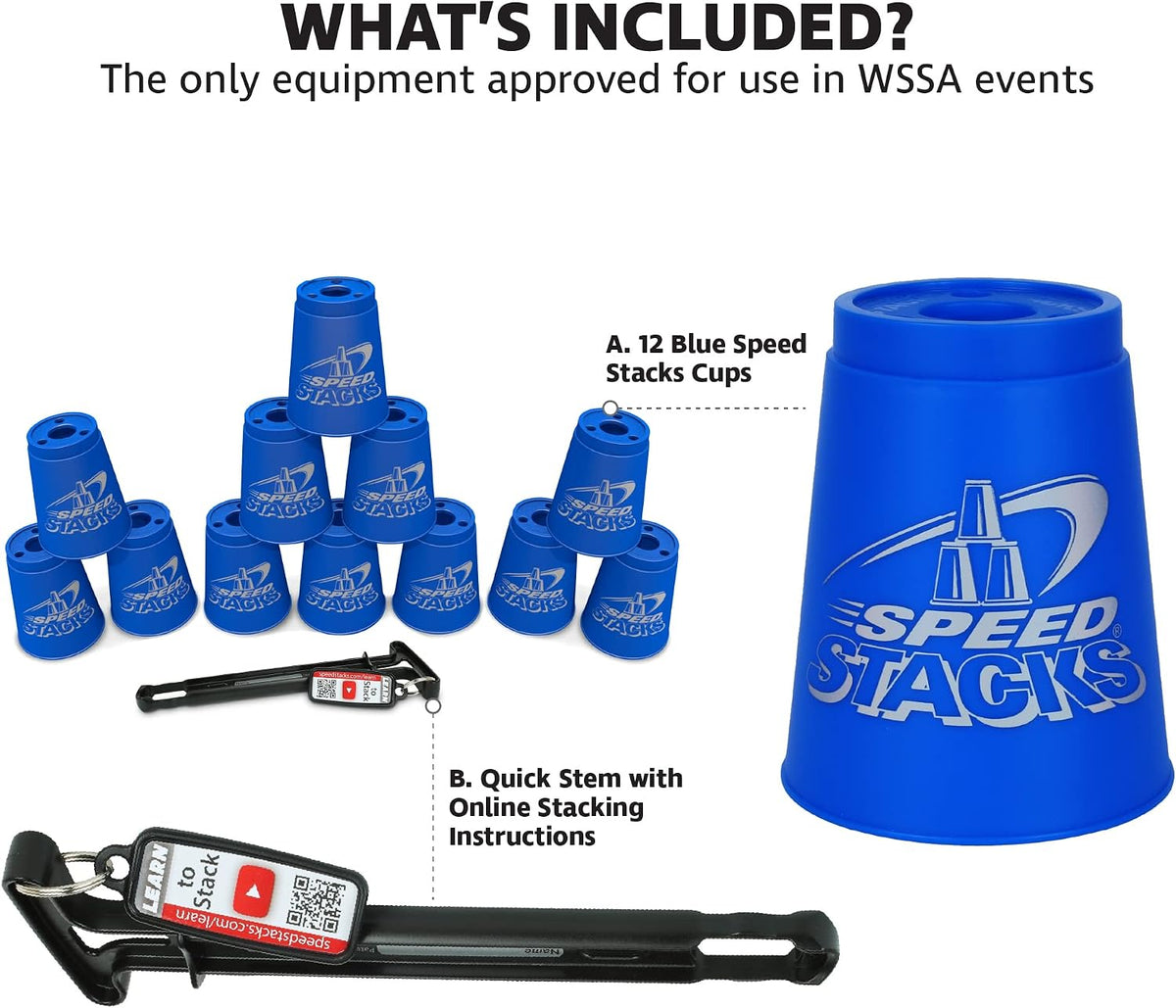 Speed Stacks, Official Sport Stacking Set - Blue - image 3