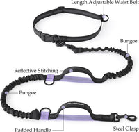 Mile High Life Hands Free Dog Leash - Black Light Purple / 7FT Hands Free - image 4
