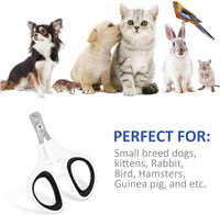 Pet Nail Clippers, Cat & Kitten Claw Nail Clipper Safe Sharp Trimmer – Essentials for Cats - Black - image 4