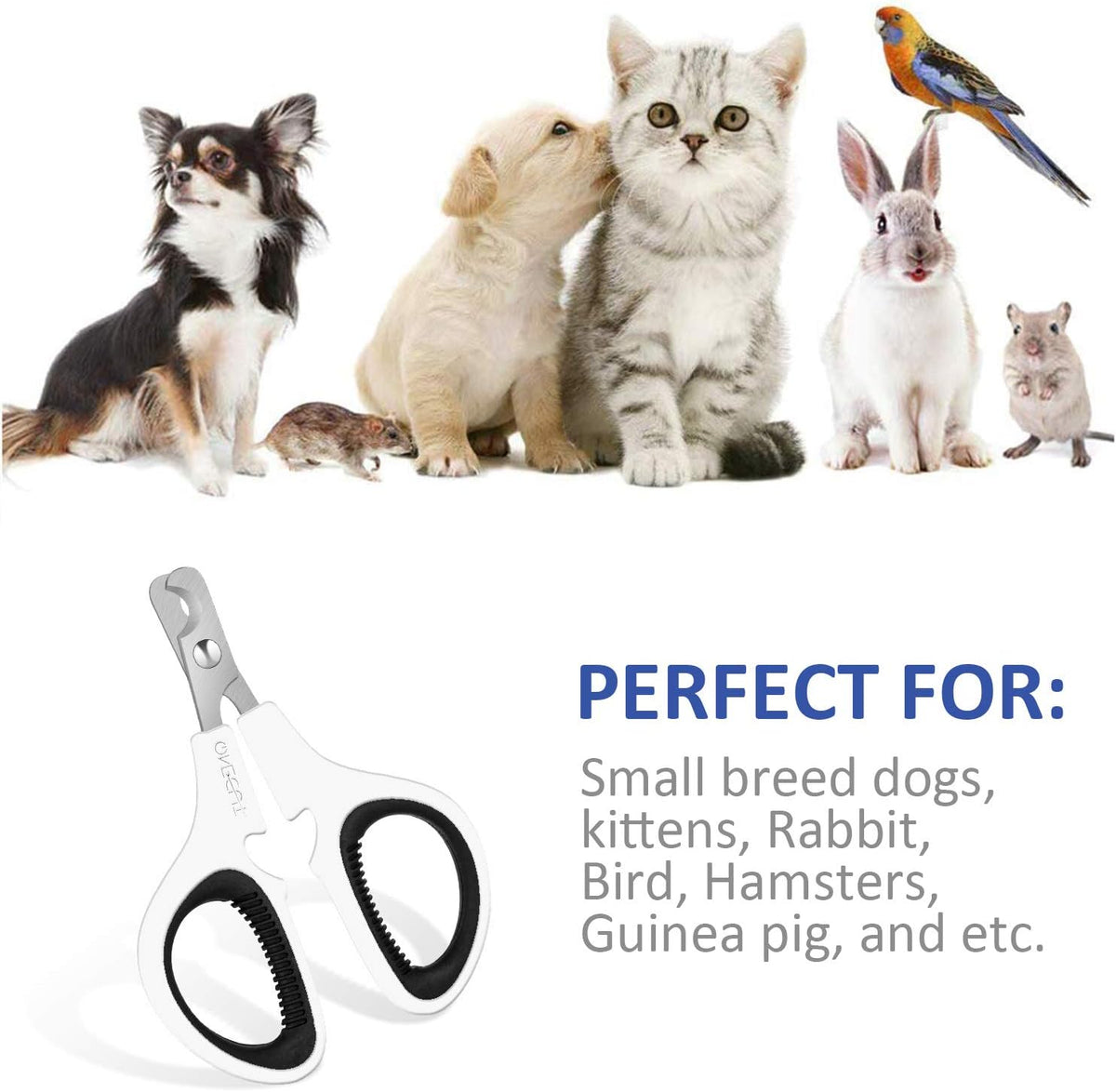 Pet Nail Clippers, Cat & Kitten Claw Nail Clipper Safe Sharp Trimmer – Essentials for Cats - Black - image 4