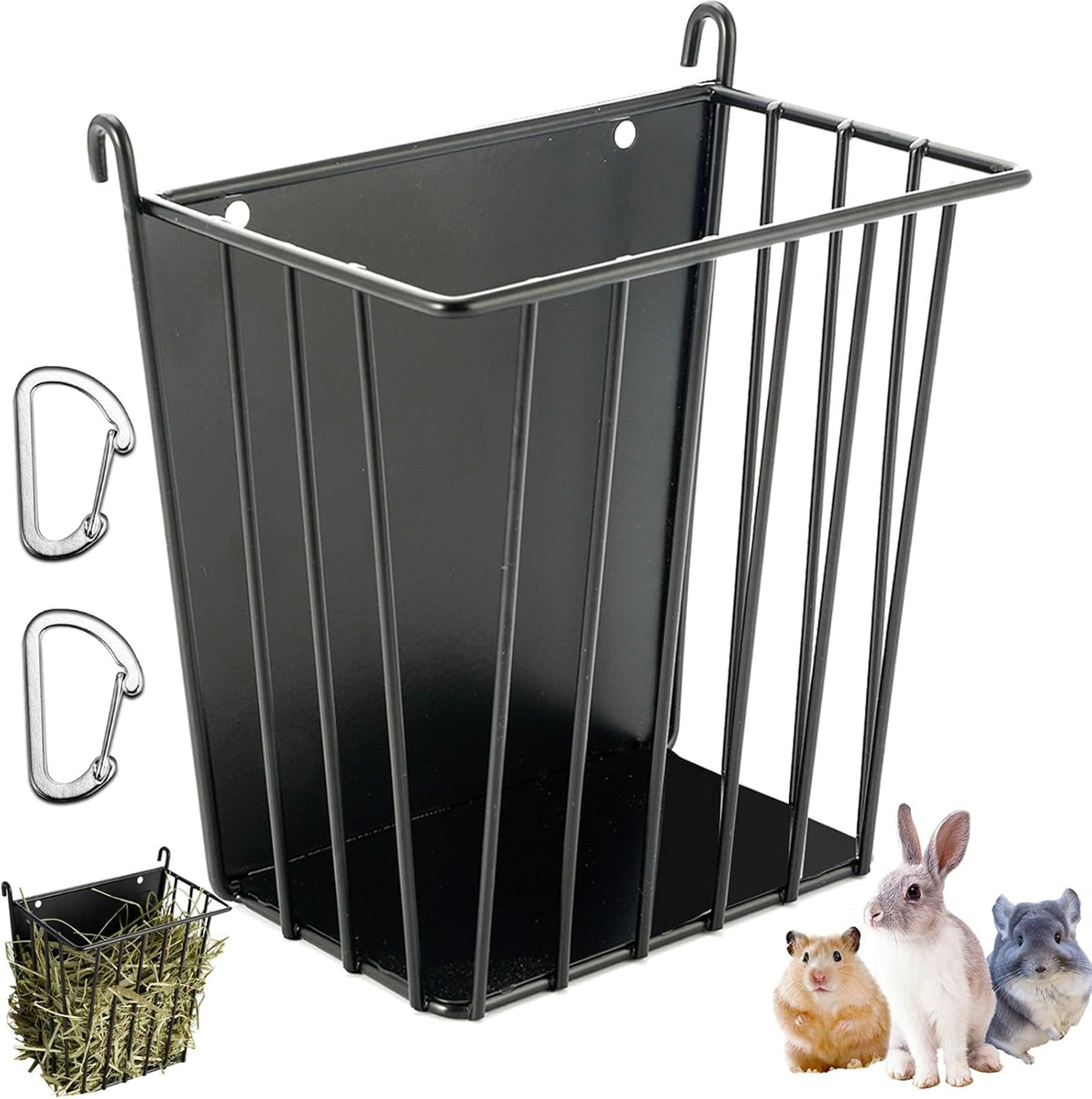 LUAVIARU Upgrades Rabbit Hay Feeder, Guinea Pig Hay Feeder