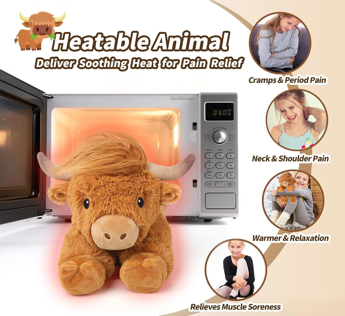Highland Cow Stuffed Animals - A-Highland Cow -2 - image 3