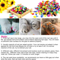 VICTHY 100pcs Cat Nail Caps - Large - image 2