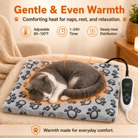 Large Dog Heating Pad 36x24 in with Normally Open Function – Essentials for Dogs - Grey / 36 x 24 in - image 2