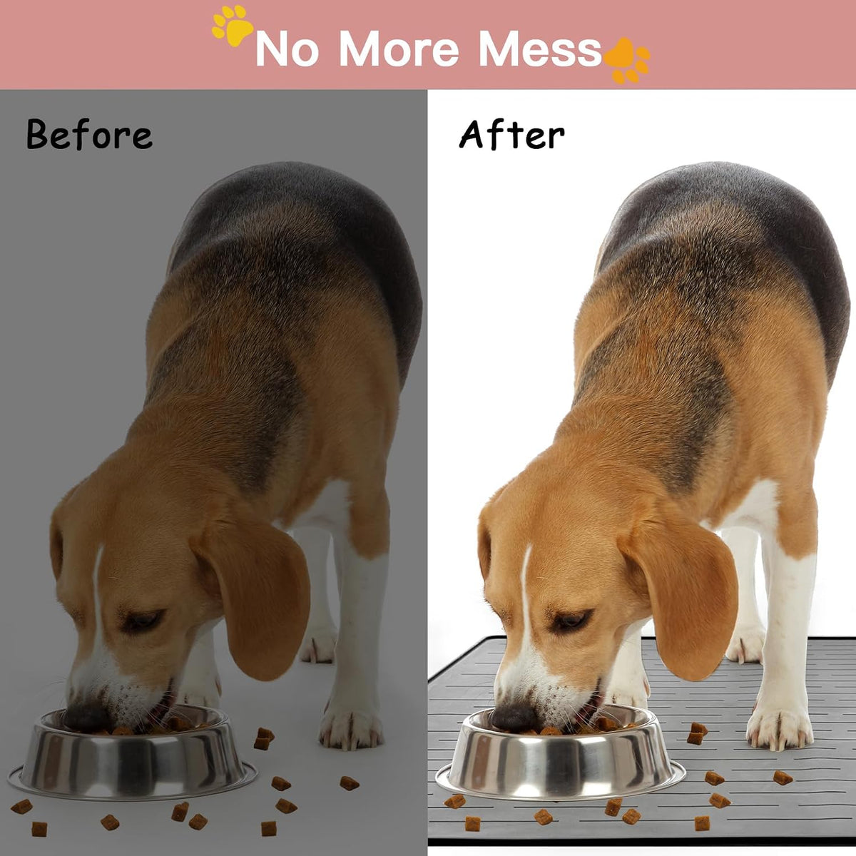 51.2"x25.6" Largest Dog Food Mat - Deep Green / 39.5"L x 29.5"W - image 4