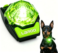 LaRoo Dog Lights, Led Collar Lights for Nighttime Walking - Green-B