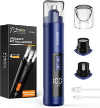 Dog Nail Grinder with 4 LED Lights - Sapphire Blue
