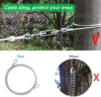 XiaZ Dog Tie Out Cable, Pet Lead for Yard, Camping, Outdoor - 150ft for 1 dog / Silver - image 2