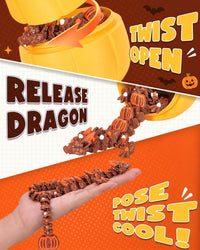 TBOLINE 12" 3D Printed Dragon Egg - Jack-o'-lantern - image 4