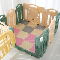 Foam Play Mat for Baby, Soft Non-Toxic Baby Playmat - Beige/Gray/Pink / 16 Pcs/47.2*47.2 - image 4