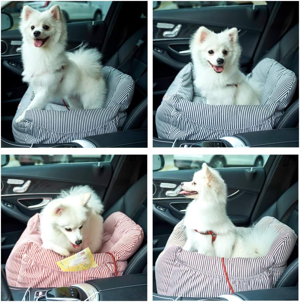 BLOBLO Dog Car Seat Pet Booster Seat Pet Travel Safety Dog Bed - Blue - image 3