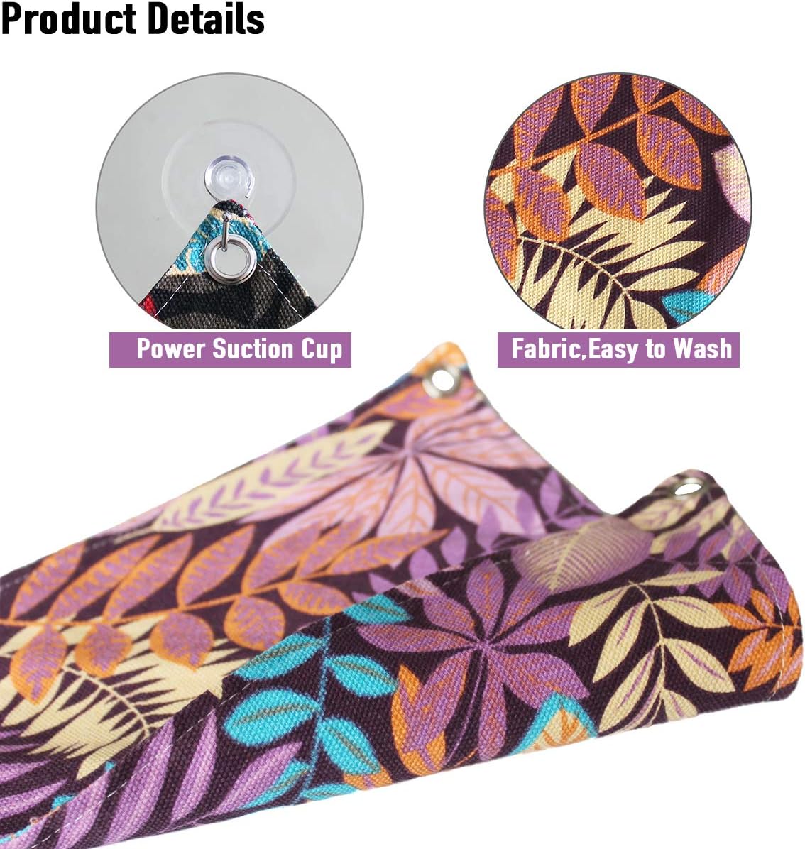 Bearded Dragon Hammock, Reptile Lizard Lounger Ladder Accessories Terrarium Habitat Decor for Large - Purple - image 4