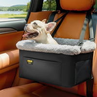 Conlun Dog Car Seat Booster, Steel Frame Anti-Collapse - Black / 1 Pack-Small Dogs under 20lbs