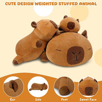 TOYSYM Weighted Stuffed Animals - Capybara / Small - image 3