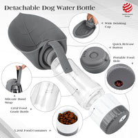 Upgraded Dog Water Bottle - 12oz/Grey - image 2