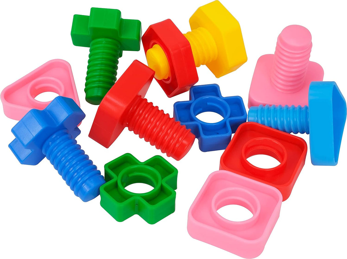 3505 Pk6 Huge Nuts and Bolts Colorful Enticing Large Screw - image 2
