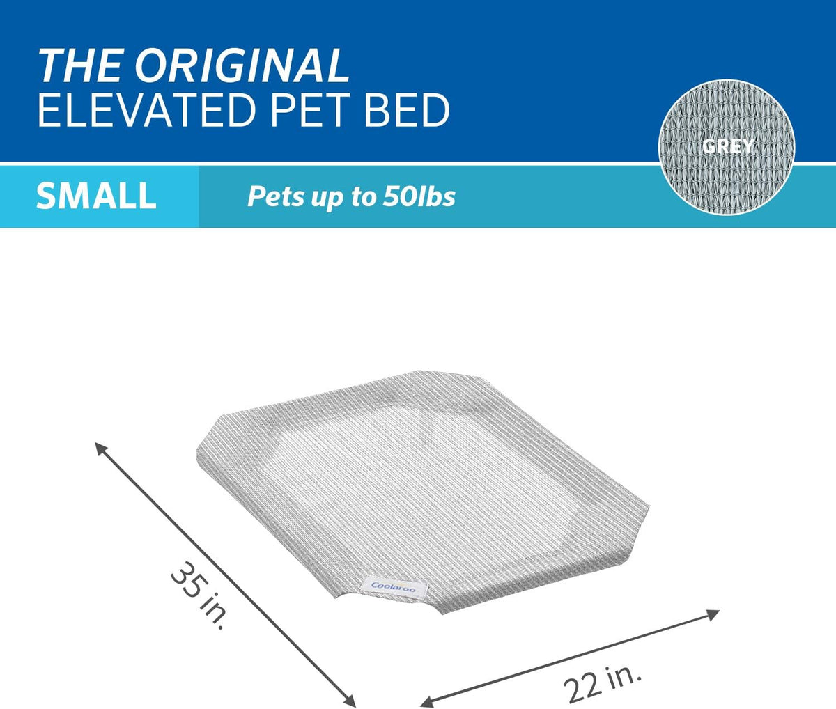 Original Pet Bed Replacement Cover - Small / Grey - image 3