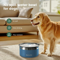 Gardner Pet Dog Bowls 1 Gallon Stainless Steel Dog Water Bowl – Essentials for Dogs - Blue / Large (3.85L) - image 3