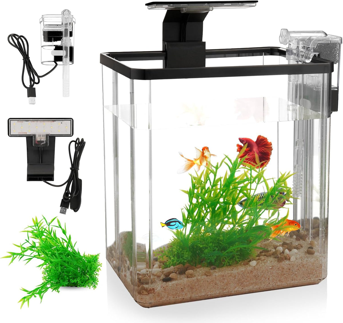 1.5 Gallon Aquarium Starter Kits - Tall fish tank