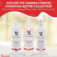 Warren London Hydrating Butter Leave in Pet Conditioner for Dogs | Lotion for Skin and Coat | Aloe Puppy & Dog Conditioner for Hair Detangler, Dry Skin, & Dandruff | Unscented 8oz