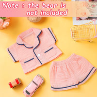 Hungdao Bear Pajamas Clothes for Make Your Own Animals - Pink - image 3