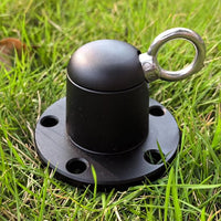 Dog Tie Out Stake Anchor, 360° Swivel Dog Tie Out Cable Runner for Yard Camping (Black)