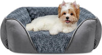 Rectangle Washable Orthopedic Dog Bed for Small - S(20"x 19"x 6") / Grey