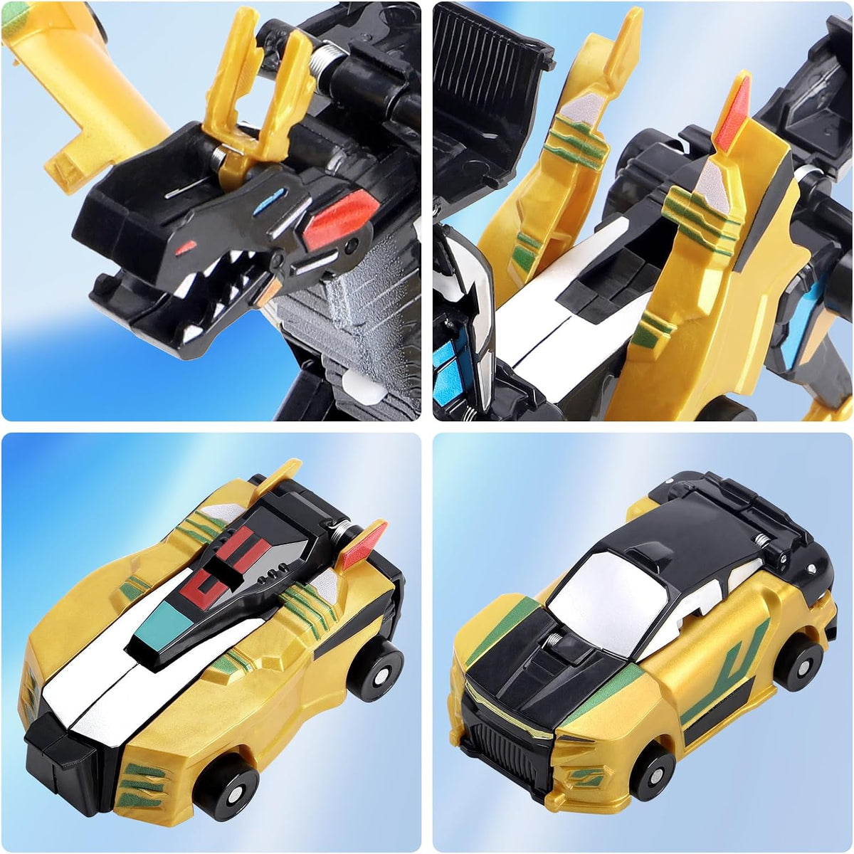 lavekywasa transforming unicorn car toy made from two collision sports cars - view 15