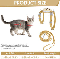 TIESOME Cat Harness and Leash Set - Vanilla Yellow - image 2