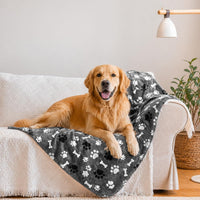 Waterproof Dog Blanket 60x50 Inches - Grey | Bone / Small (25x30)