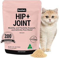Hip and Joint Supplement for Cats - Glucosamine, Chondroitin, MSM for Joint Hip Care, Arthritis Pain Relief, Mobility Support, Cartilage Health, Inflammation Reduction - Senior Cat Support, 60 Scoops