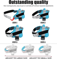 Bolux Dog Harness, No-Pull Reflective Dog Vest, Breathable Adjustable Pet Harness with Handle for Outdoor Walking - No More Pulling, Tugging or Choking (OceanicBlue, XX-Large (Pack of 1))