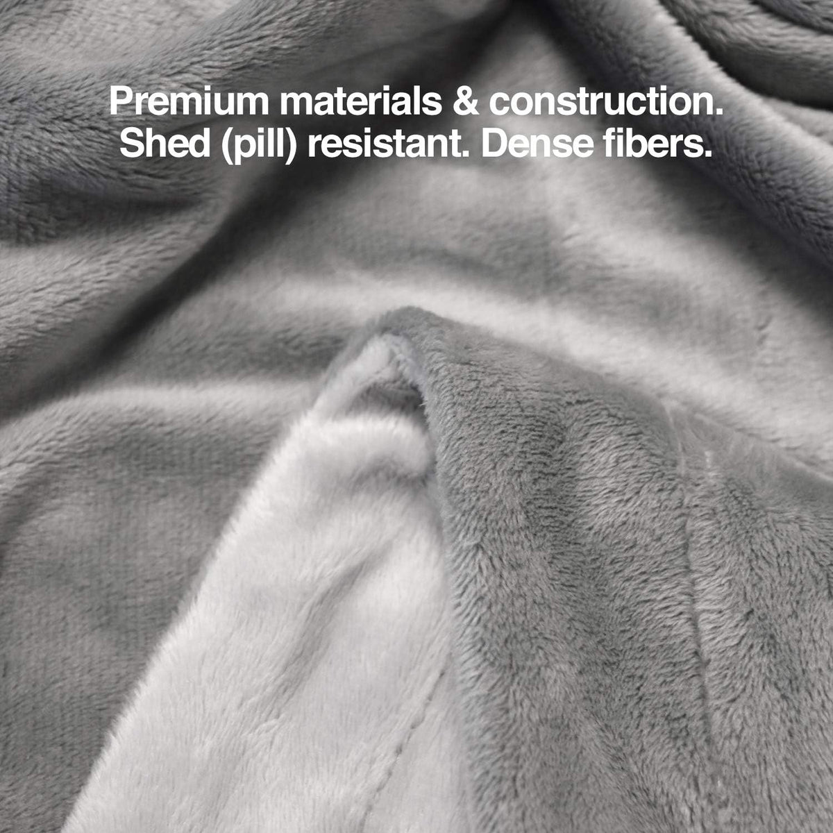 PetFusion Premium Dog and Cat Blanket, Grey or Brown – Essentials for Dogs - Plush / Small (31 x 27") / Grey - image 4
