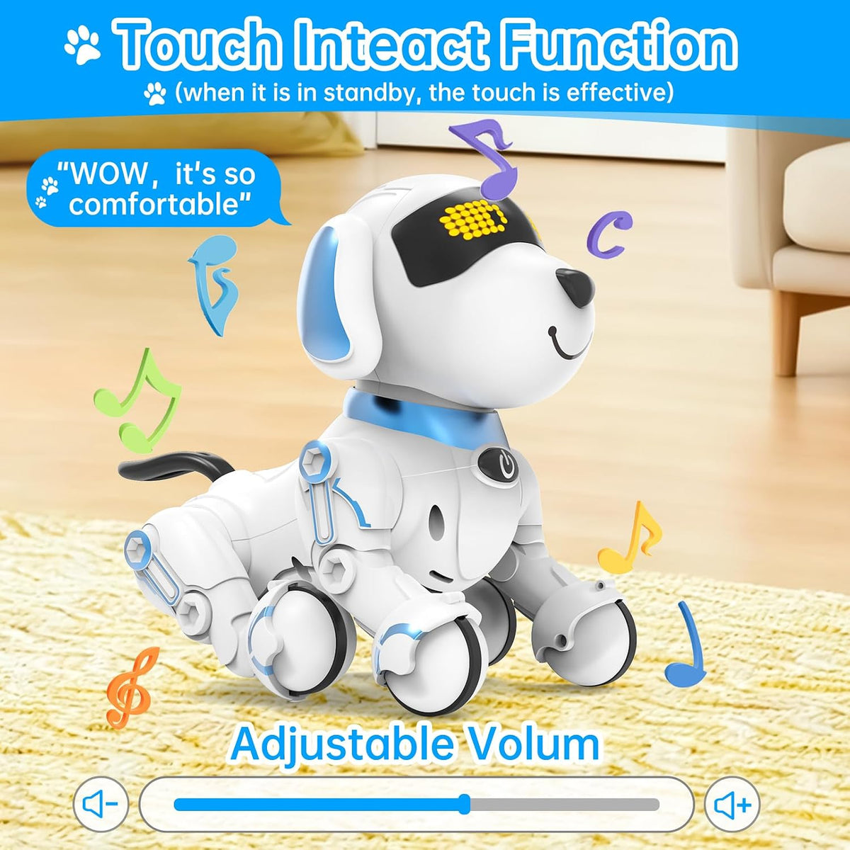 Dwi Dowellin Robot Dog Toy - Blue - image 4