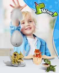 JMHACHY 3-pack jumbo pop-open dinosaur eggs with T-Rex, Spinosaurus and Triceratops - view 2