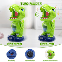 EagleStone T-Rex Dinosaur Shooting Target Game Toys with Air Power - 6b-green - image 2