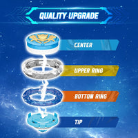 Infinity Nado sword launcher spinning top, Gale Wings metal battle top with sword-shaped launcher - view 10